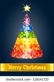 Confetti Christmas tree