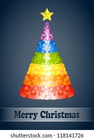 Confetti Christmas tree