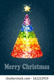Confetti Christmas tree