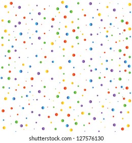 confetti colored balls, vector illustration