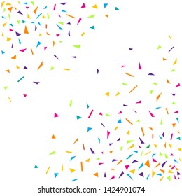 Confetti colorful party background. Diagonal confetti explosion design on white background. Vector illustration