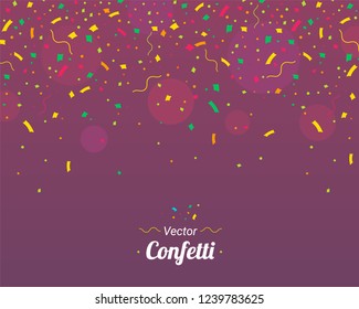 Confetti. Colorful confetti pieces Holiday background