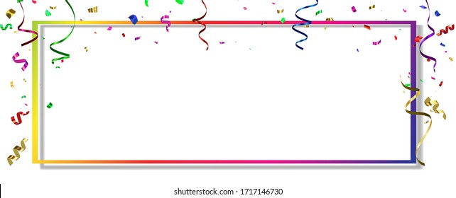 confetti concept design background Celebration Vector illustration.