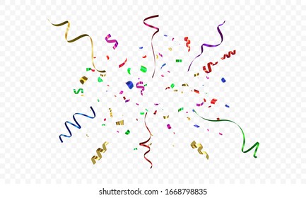 confetti concept design template holiday Happy Day, background Celebration Vector illustration. - Shutterstock ID 1668798835