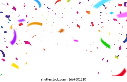 confetti concept design template holiday Happy Day, background Celebration Vector illustration.