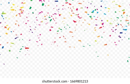 confetti concept design template holiday Happy Day, background Celebration Vector illustration.