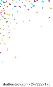 Konfetti Deko Elemente für Geburtstag, Karneval, Jubiläum, Feiertag und Feier Party. Isolierte Vektorgrafik Design-Elemente.