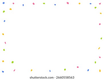 Konfetti Dekorrahmen, Hintergrundmaterial