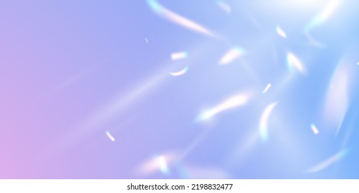 Confetti design with rainbow flare effect vector illustration