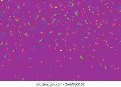 confetti design vetor ilustração com fundo roxo.eps
