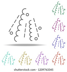 confetti dusk icon. Elements of Birthday in multi color style icons. Simple icon for websites, web design, mobile app, info graphics