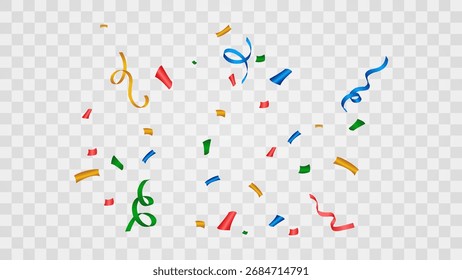 Explosión de confeti celebra el fondo del Vector