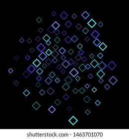 Confetti explosion minimal geometric cover template of isolated elements.Future geometric template confetti explosion. 