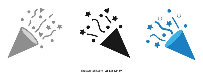 Confetti explosion on isolated background. Confetti vector.