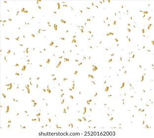 Confetti explosion on transparent background. Pieces of shiny gold paper flying and spreading. rotating, zoom, simple design, eps 10, Shiny golden paper cuts that fly and spread. lots and super bright