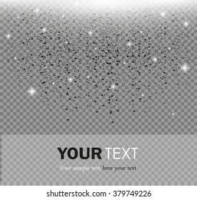 confetti explosion on a transparent background.star dust