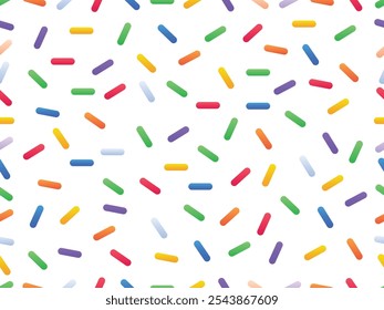 Confetti, festival, celebrate pattern in Gradient color style vector