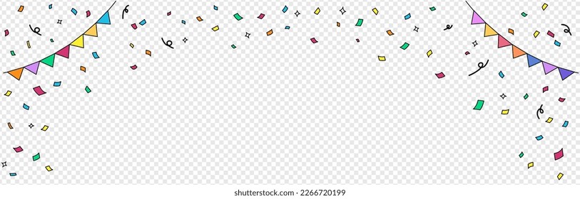 Confetti and firecrackers party, diary, decoration, event, Confetti Isolated, Explosion, Firecracker, Celebration Vector vector drawing hand drawn style for promotion and event illustration set