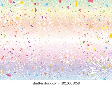confetti and fireworks background