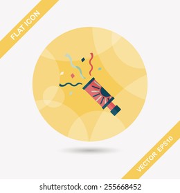 confetti flat icon with long shadow,eps10