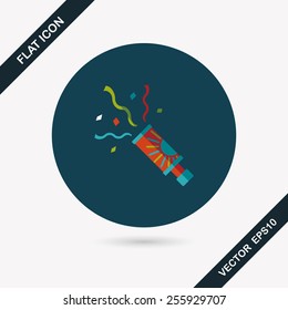 confetti flat icon with long shadow,eps10