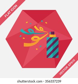 confetti flat icon with long shadow,eps10