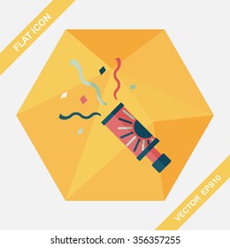confetti flat icon with long shadow,eps10