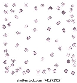 Confetti with flowers, bright colorful background, cute and fun decoration. Vector illustration for celebration, party, festive holiday. Design for cards, invitations