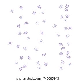 Confetti with flowers, bright colorful background, cute and fun decoration. Vector illustration for celebration, party, festive holiday. Design for cards, invitations
