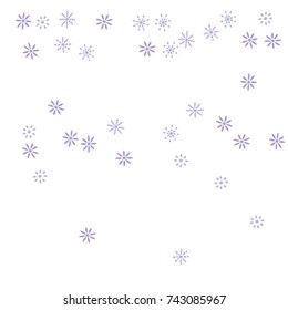 Confetti with flowers, bright colorful background, cute and fun decoration. Vector illustration for celebration, party, festive holiday. Design for cards, invitations