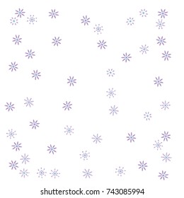 Confetti with flowers, bright colorful background, cute and fun decoration. Vector illustration for celebration, party, festive holiday. Design for cards, invitations