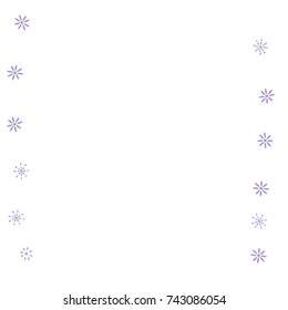 Confetti with flowers, bright colorful background, cute and fun decoration. Vector illustration for celebration, party, festive holiday. Design for cards, invitations