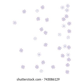 Confetti with flowers, bright colorful background, cute and fun decoration. Vector illustration for celebration, party, festive holiday. Design for cards, invitations
