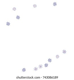 Confetti with flowers, bright colorful background, cute and fun decoration. Vector illustration for celebration, party, festive holiday. Design for cards, invitations