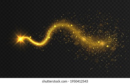 Confetti glitzernde Welle. funkelnde magische Staubpartikel. Weihnachtslicht-Effekt.