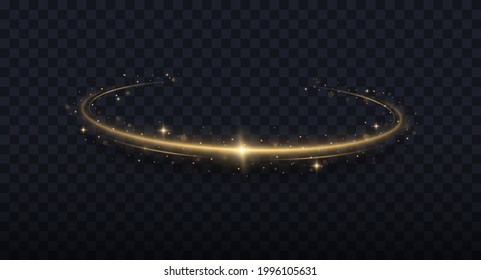 Confetti glittering wave. Sparkling magic dust particles. Christmas light effect.