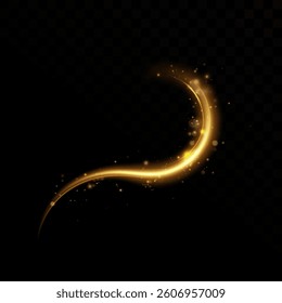 Confetti glittering wave. Sparkling magic dust particles.  Christmas light effect.Golden sparkle waves.