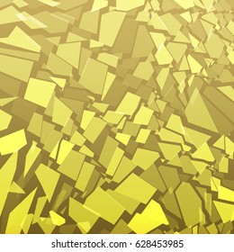 Confetti gold. The background for the text. Vector illustration.
