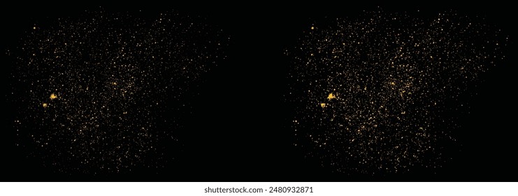 Konfetti Gold Glitter Vektorgrafik Hintergrund