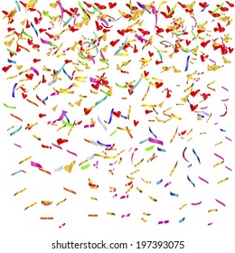 confetti with hearts