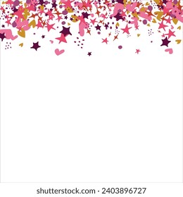 confetti, hearts, stars for promotions and events . party, diary, decorate, event. Vector illustration.