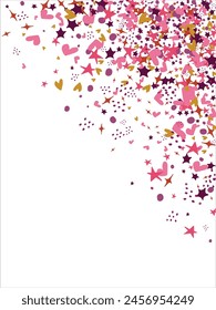 confetti, hearts, stars for promotions and events . party, diary, decorate, event. Vector illustration.