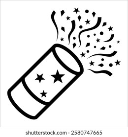 Confetti Icon Element For Design