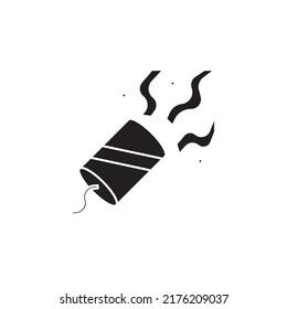 confetti icon glyph style design. confetti icon vector illustration. isolated on white background.