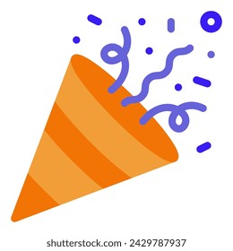 Confetti icon illustration for web, app, infographic, etc