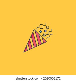 confetti Icon Isolated On White Background