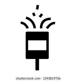 confetti icon isolated sign symbol vector illustration - high quality black style vector icons

