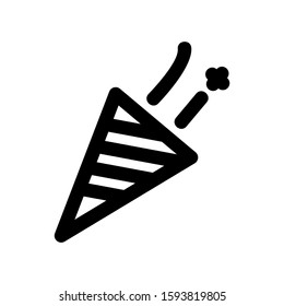confetti icon isolated sign symbol vector illustration - high quality black style vector icons
