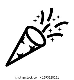 confetti icon isolated sign symbol vector illustration - high quality black style vector icons
