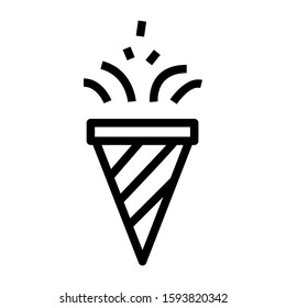 confetti icon isolated sign symbol vector illustration - high quality black style vector icons
